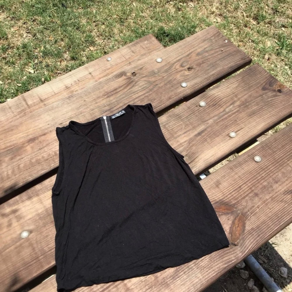 Black tank top